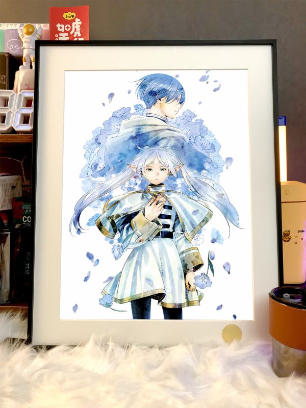 【海外代購】星空 《藍花芙莉蓮》葬送的芙莉蓮Frieren菲倫辛美爾Fern動漫裝飾畫 