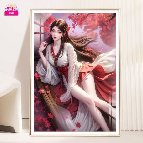 【海外代購】阿喵畫社 完美世界 楓知秋 火靈兒 8k超清裝飾畫 