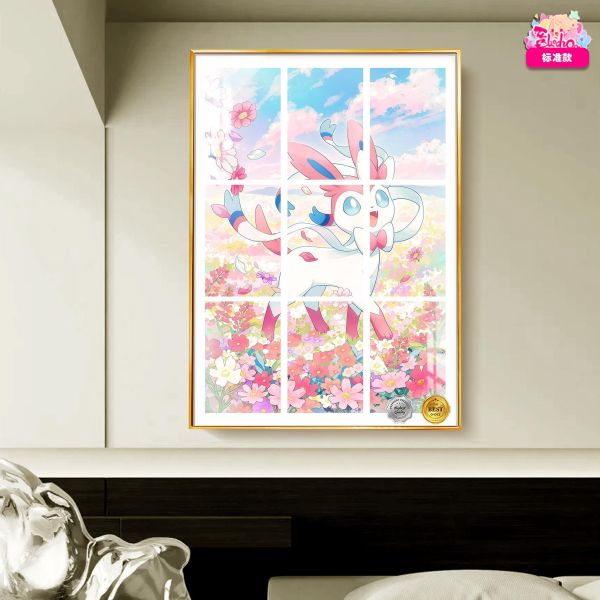 【海外代購】阿喵畫社 伊布家族裝飾畫合輯 新品8K主題超清裝飾畫 