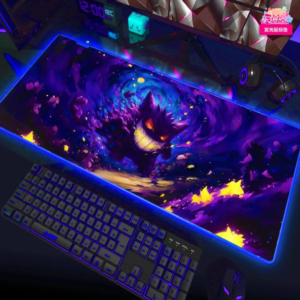 【海外代購】阿喵畫社 星空 耿鬼五幅套裝 新品異形套裝裝飾畫 發光滑鼠墊 床頭地墊 