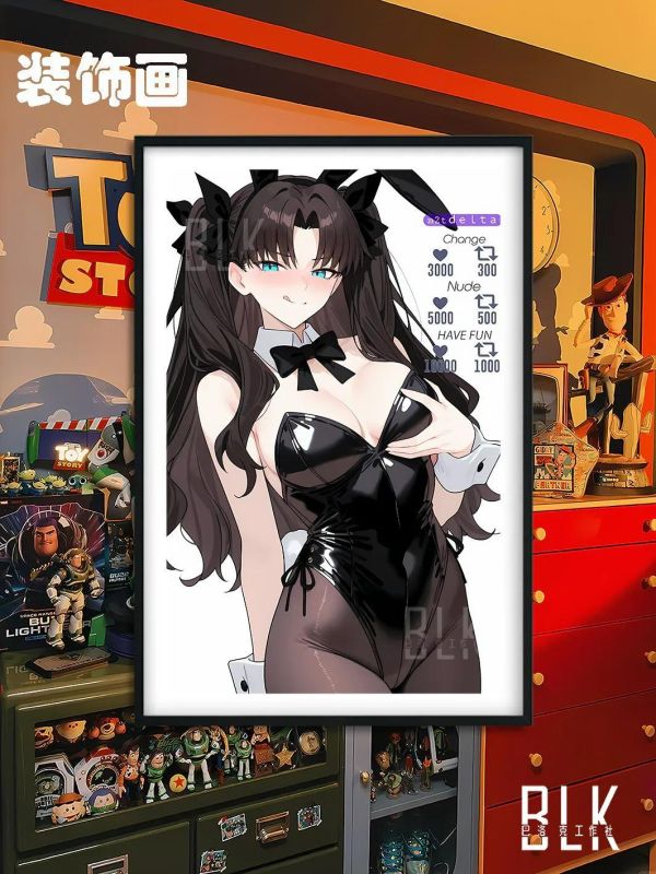 【海外代購】巴洛克 《數值遠坂凜》Fate/stay night紅色惡魔五大元素使遊戲動漫裝飾畫冰箱貼 