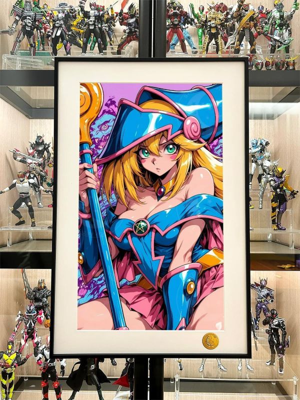 【海外代購】星空《粉紅黑魔導女孩》遊戲王裝飾畫 