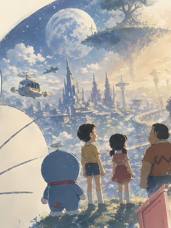 【海外代購】星空《哆啦A夢未來之旅》哆啦A夢裝飾畫 