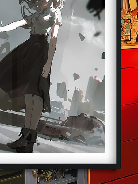 【海外代購】巴洛克 《三鷹朝》夜戰爭惡魔鏈鋸人瑪奇瑪電次早川秋動漫裝飾畫冰箱貼 