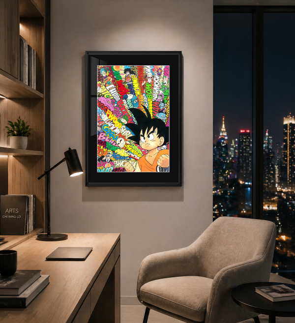 【海外代購】千鳥社 《小悟空的七龍珠世界 裝飾畫》小悟空龍珠布瑪克林龜仙人二次元週邊動漫掛畫臥室電競房裝飾畫 午睡毯 地毯 