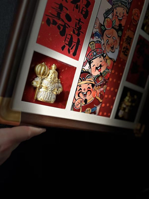 【海外代購】千鳥社 福祿壽喜財 新年禮物 財神門神 裝飾畫 