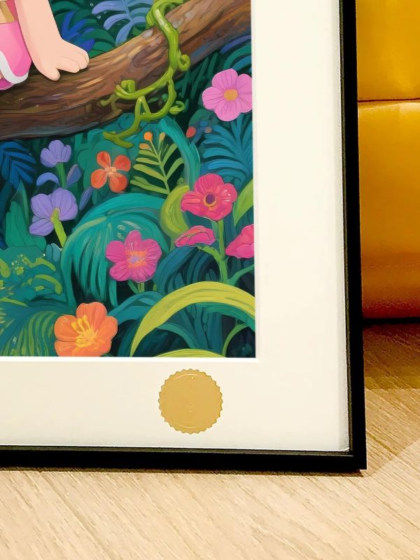 【海外代購】星空《樹林molly》泡泡瑪特茉莉潮流藝術版畫 