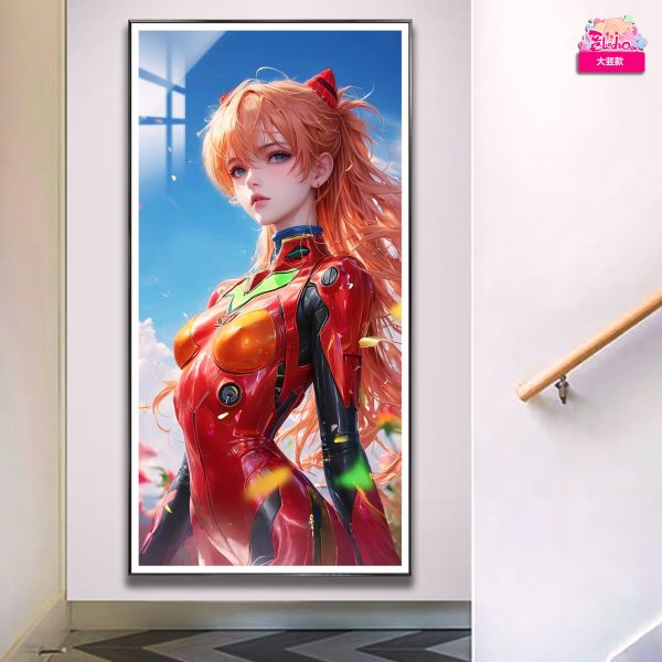 【海外代購】阿喵畫社 EVA 明日香綾波麗 組合超大組合高清裝飾畫 