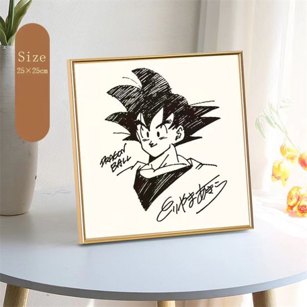 【海外代購】千鳥社 鳥山明擺台 七龍珠孫悟空簽名裝飾畫擺台 