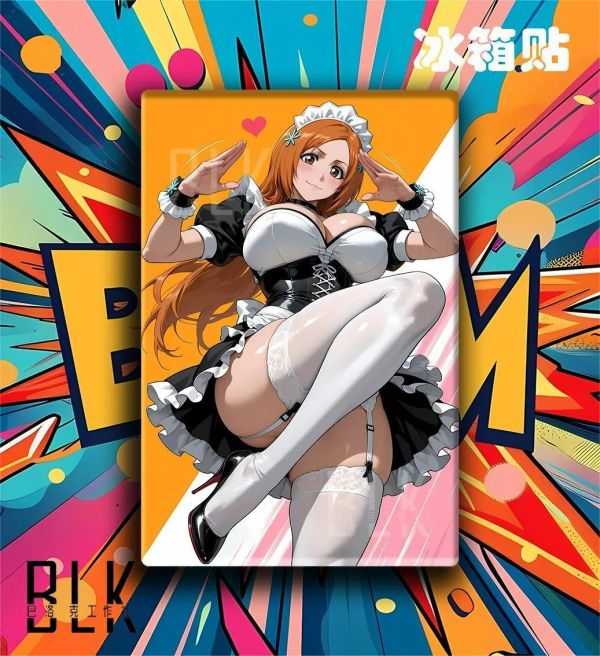 【海外代購】巴洛克 《女僕織姬》十三隊境界死神裝飾畫冰箱貼 