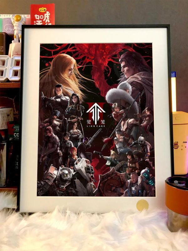 【海外代購】星空《靈籠》白月魁ASH馬克查爾斯隨影國漫動漫裝飾畫 