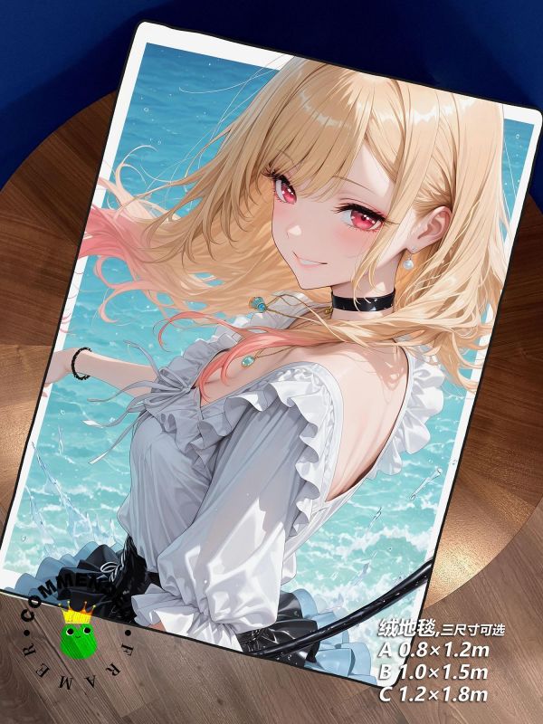 【海外代購】皇呱 《夏日海夢》 更衣人偶墜入愛河喜多川海夢同人周邊裝飾畫 午睡毯 地毯 