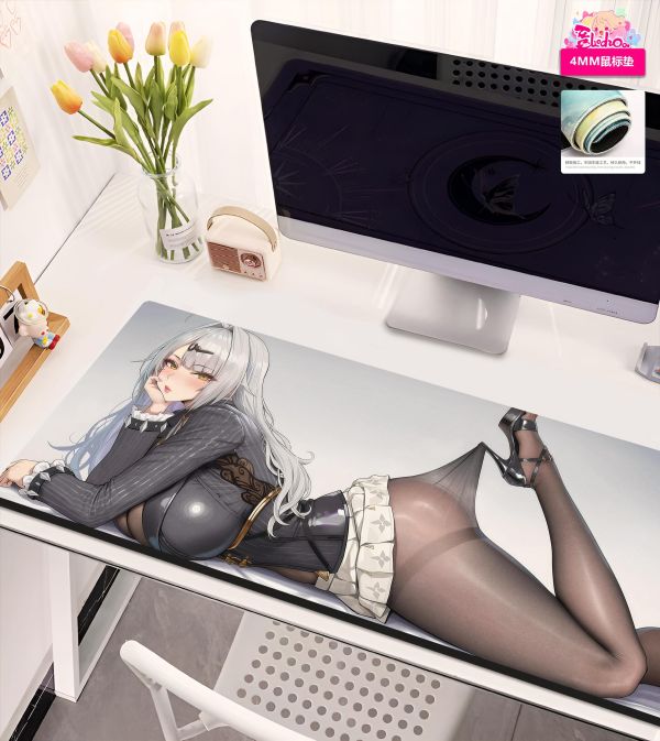 【海外代購】阿喵畫社 黑絲儀玄 躺姿大橫款 8k主題高清裝飾畫 滑鼠墊 冰箱貼 