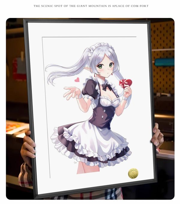 【海外代購】皇呱 《可愛女僕芙莉蓮》 被埋葬的芙莉蓮可愛女僕芙莉蓮同人周邊裝飾畫 午睡毯  地毯 