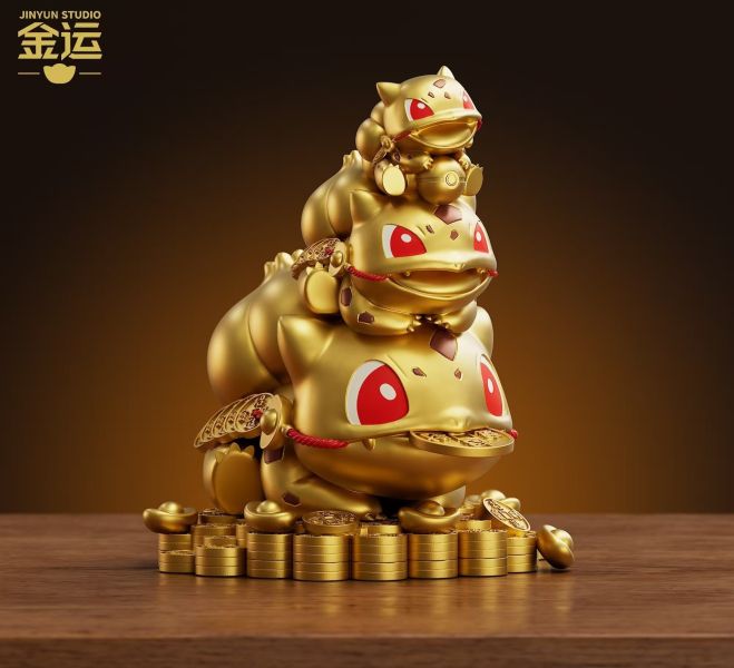 【預定】金運 金蟾蛙妙蛙種子招財趣味擺件 