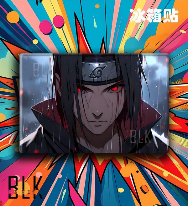 【海外代購】巴洛克 《雨夜鼬》宇智波鼬Itachi火影忍者NARUTO寫輪眼動漫裝飾畫冰箱貼 