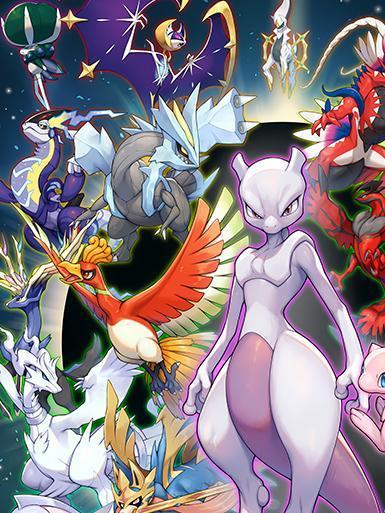 【海外代購】巴洛克 《寶可夢神獸》超夢夢幻裂空座洛奇亞30週年皮卡丘禦三家小智動漫裝飾畫冰箱貼 