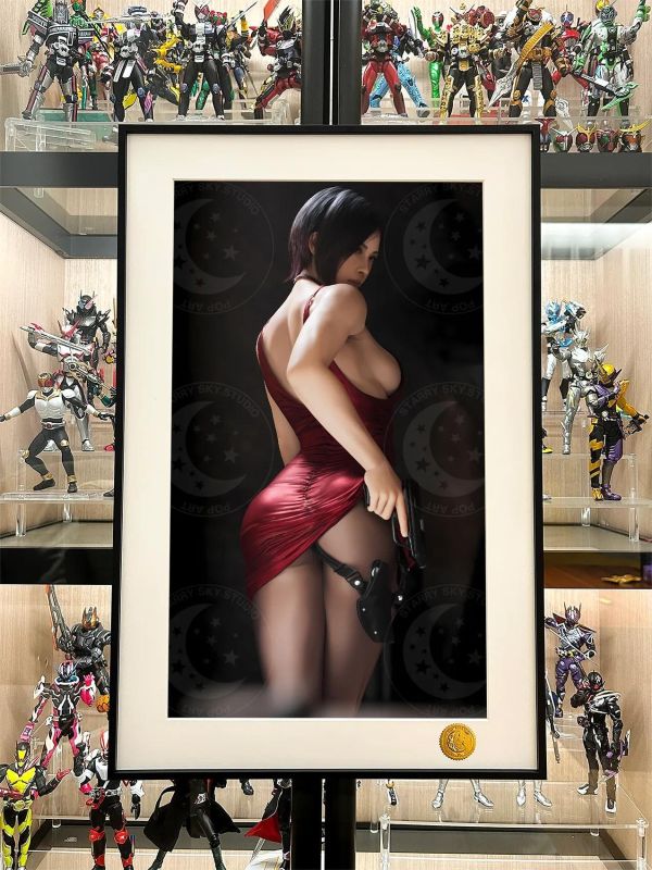 【海外代購】星空《艾達王》Ada Wong生化危機9安魂曲裝飾畫 