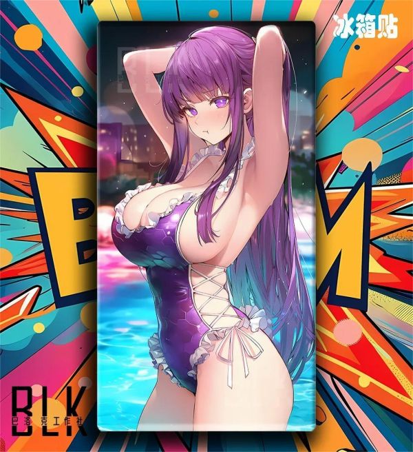 【海外代購】巴洛克 《泳裝菲倫》葬送的芙莉蓮裝飾畫冰箱貼 