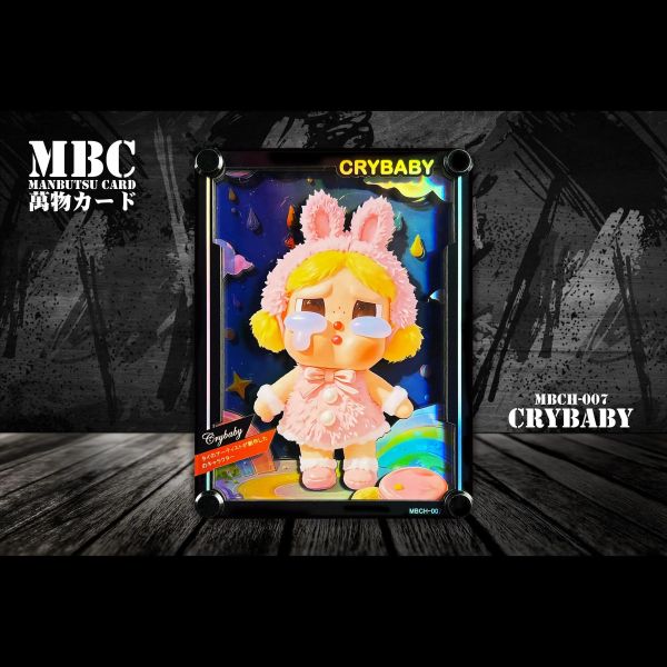【海外代購】黑白畫映 B&W MBC Manbutsu Card 哭娃 Crybaby 桌面立體裝飾卡磚 