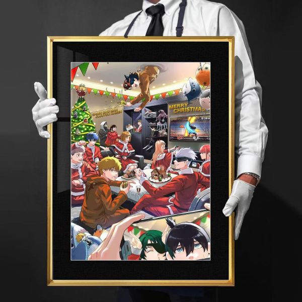 【海外代購】千鳥社 《咒語電鋸聖誕》咒術回戰鏈鋸人五條悟電次聖誕節睡毯地毯裝飾畫 