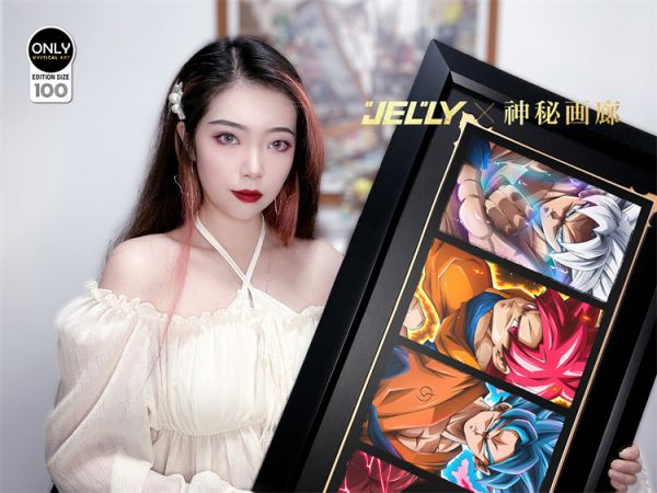 【海外代購】【130*49CM】神秘畫廊 Jelly 龍珠 悟空 長副藝術 裝飾畫 