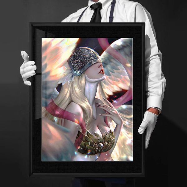 【海外代購】千鳥社 數碼寶貝 天女獸Angewomon潮流裝飾畫 