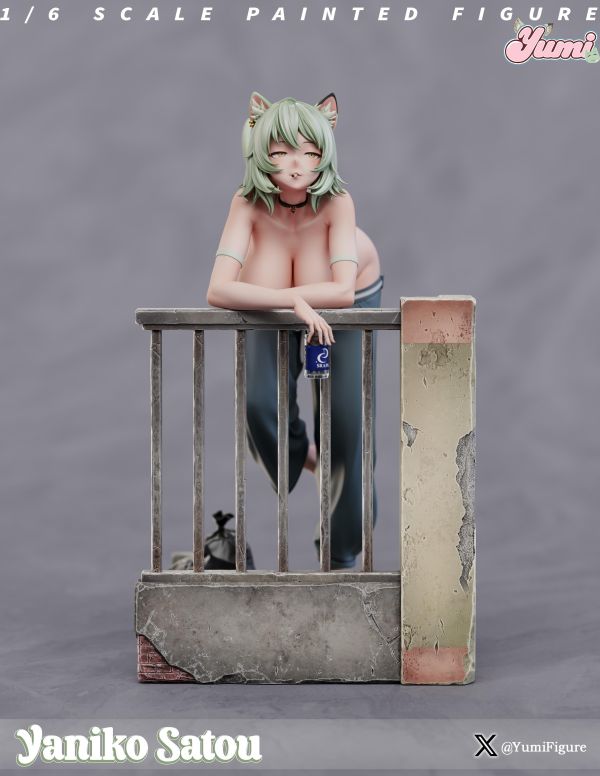 【R18女雕-預定】Yumi figure 尼古丁喵喵-佐藤雅妮子 