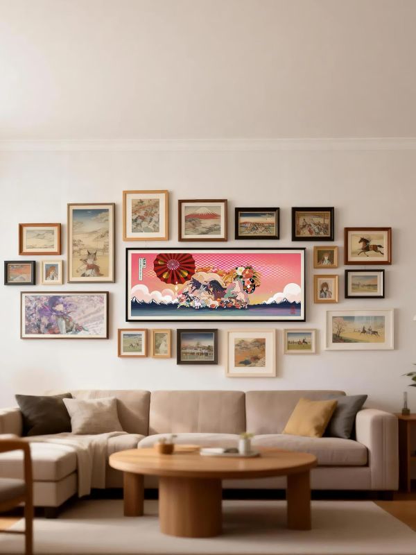 【海外代購】千鳥社《寶可夢 馬年大吉》 寶可夢小火馬烈焰馬斑斑馬凱路迪歐泥驢仔靈幽馬馬年大吉浮世繪日式週邊滑鼠墊裝飾畫 