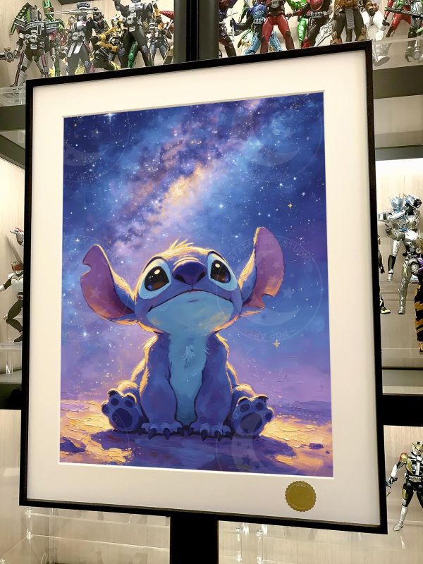 【海外代購】星空 《仰望史迪仔》史迪奇星際寶貝Stitch史迪奇布吉布動漫裝飾畫 