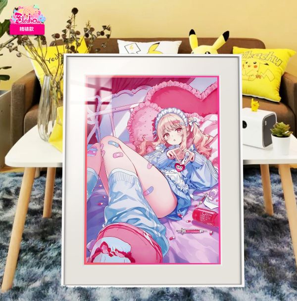 【海外代購】阿喵畫社 暁山瑞希 展館級8k超清精裱畫 午睡毛毯 書桌掛毯 