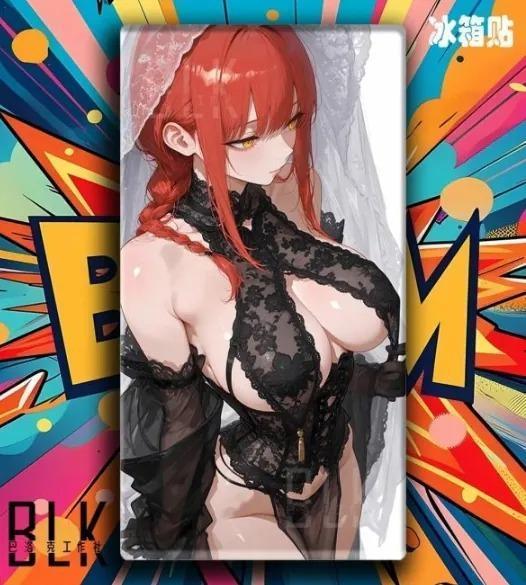 【海外代購】巴洛克 《黑紗瑪奇瑪》裝飾畫 鏈鋸人 