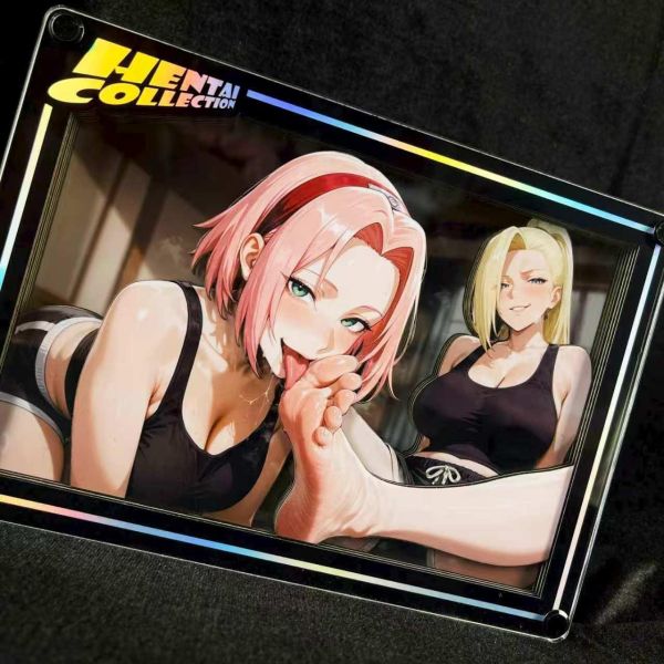 【R18-海外代購】黑白畫映 B&W AI Creator 系列桌面裝飾卡磚 Special 04 井野&小櫻 Ino&Sakura 