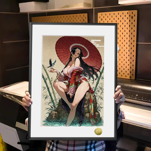 【海外代購】皇呱 《海賊女帝浮生繪》 海賊王海賊女帝浮生繪同人周邊裝飾畫 午睡毯 地毯 