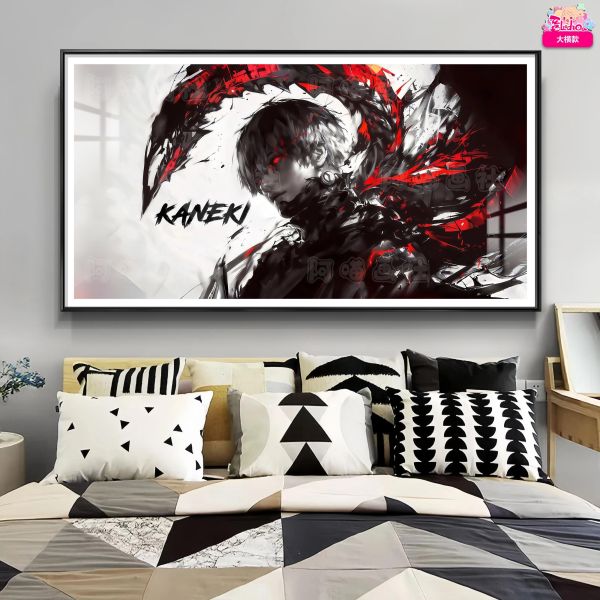 【海外代購】阿喵畫社 Kaneki・破碎金木五幅套裝 12k超清異形套組裝飾畫 滑鼠墊  地墊 