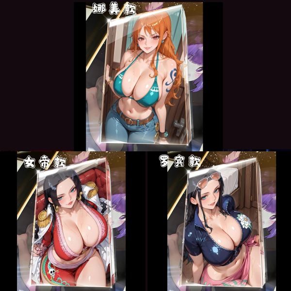 【海外代購】阿喵畫社 第六十六彈動漫卡磚海賊王三女神 壓克力加厚紀念收藏磚卡磚 