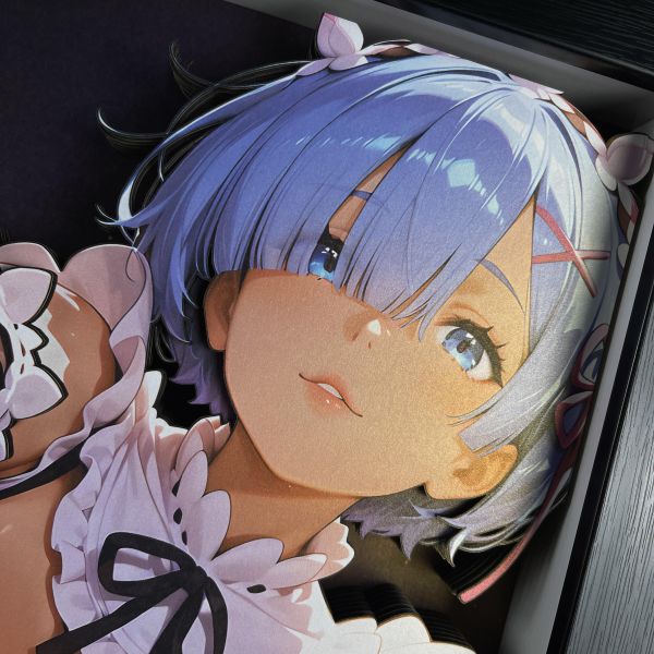 【海外代購】黑白畫映 B&W Rem 蕾姆 立體裝飾畫 