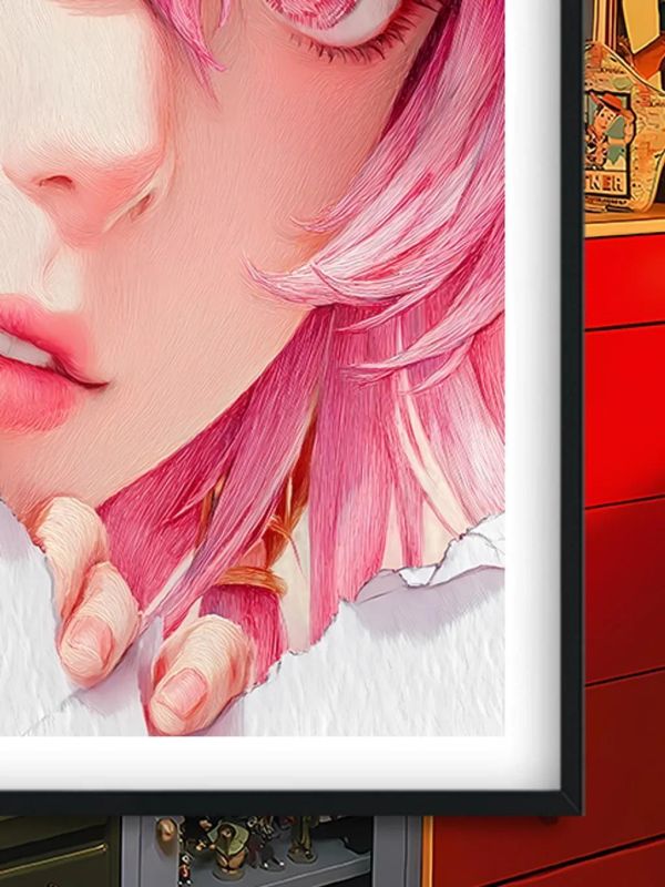 【海外代購】巴洛克 《紙張八重神子》原神動漫裝飾畫冰箱貼 