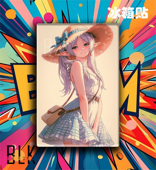 【海外代購】巴洛克 《秋日芙莉蓮》葬送的芙莉蓮Frieren菲倫動漫裝飾畫 