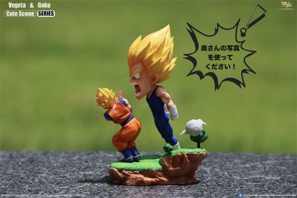 【預定】Real Creation Q 版場景系列第二彈 貝吼空 (悟空&貝吉塔） 