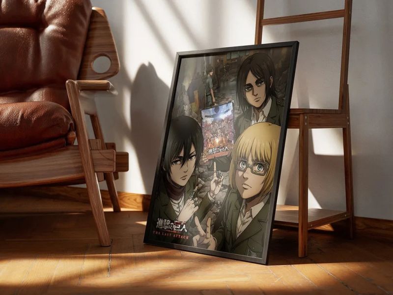 【海外代購】千鳥社 《兵團三人組》進擊的巨人完結調查兵團午睡毯地毯裝飾畫 午睡毯 地毯 