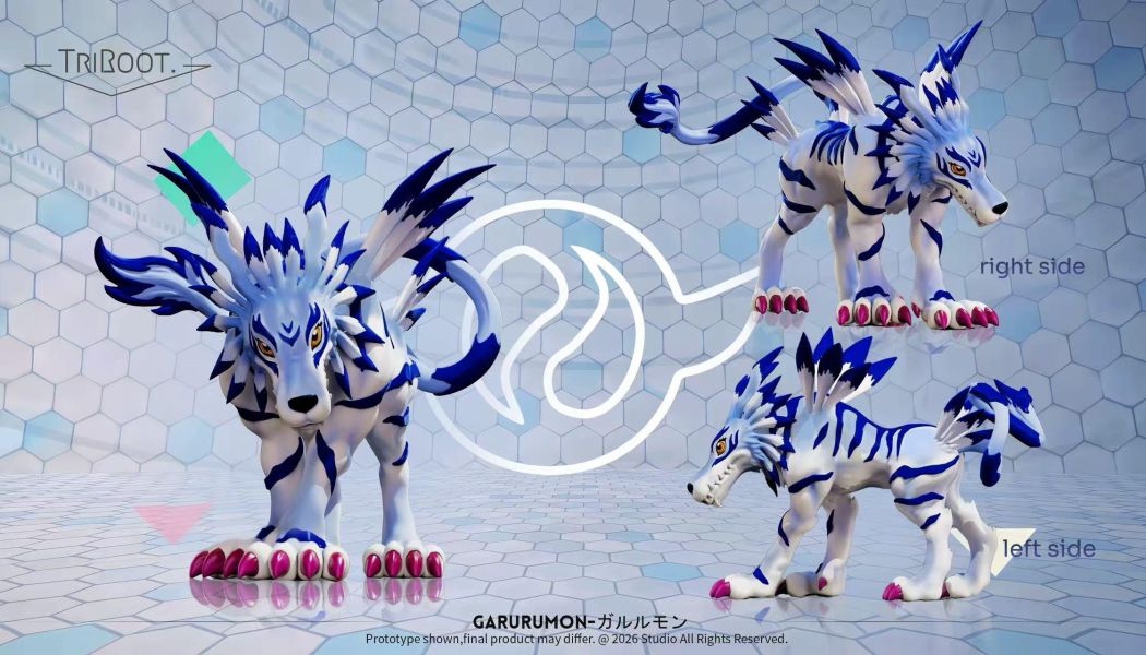 【預定】TriROOT 數碼寶貝主角團成熟期圖鑑共鳴第一彈 友情組加魯魯獸 