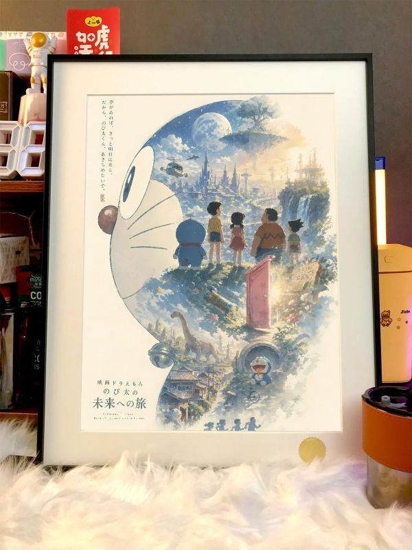 【海外代購】星空《哆啦A夢未來之旅》哆啦A夢裝飾畫 