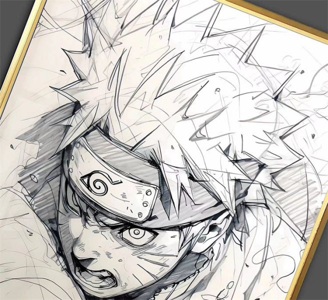 【海外代購】千鳥社 火影忍者 漩渦鳴人 單人照 潮流 裝飾畫 