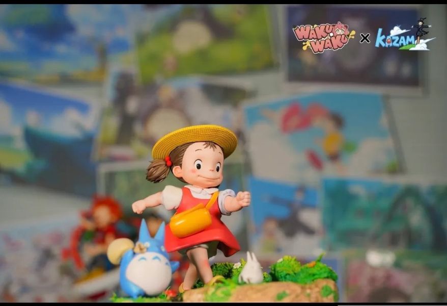【預定】WAKUWAKU×風見Kazami 宮崎駿系列首款 小梅與白龍貓 