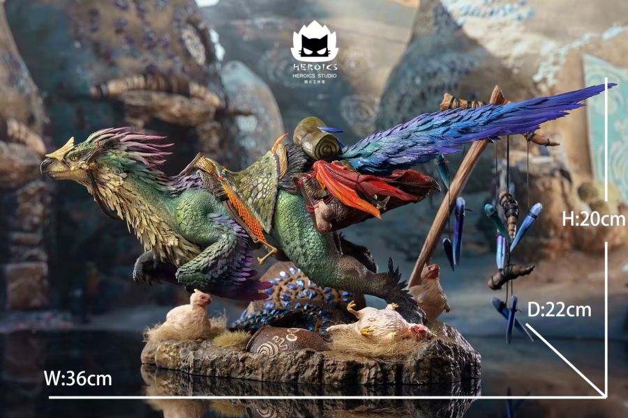 【預定】Heroics 貓火 怪物獵人荒野鷺鷹龍 MonsterHunterWilds Seikret‌ 