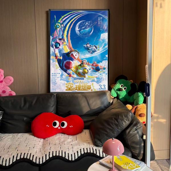 【海外代購】千鳥社 《哆啦A夢：大雄與天空的理想鄉聲優畫》 哆啦A夢：大雄與天空的理想鄉劇場版靜香大熊聲優簽名裝飾畫 