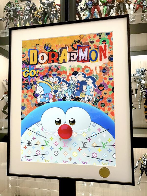 【海外代購】星空 昭舞 《太陽哆啦》哆啦A夢太陽花大雄叮噹貓小夫胖虎靜香潮流藝術版畫裝飾畫 