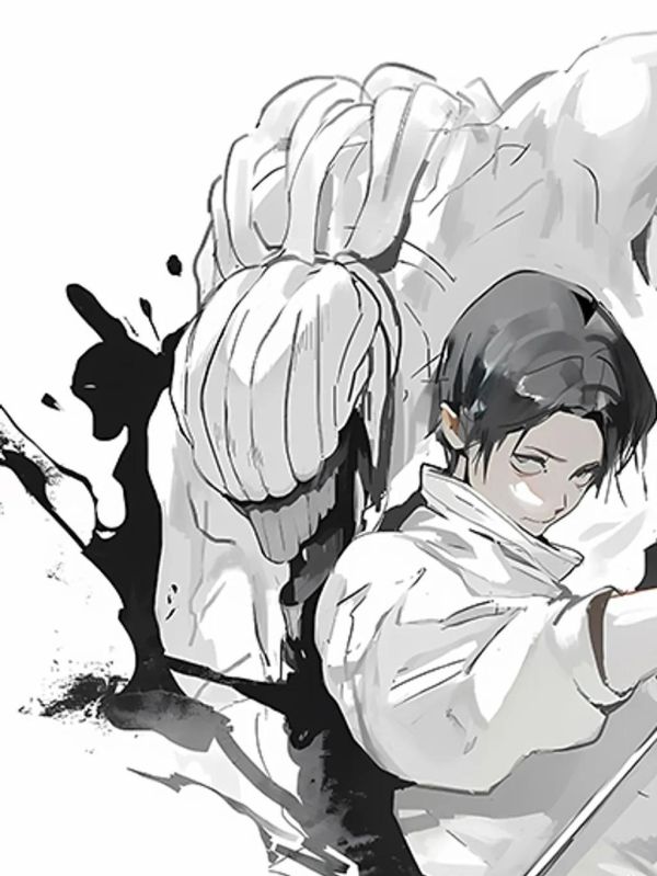 【海外代購】巴洛克 《水墨憂太》咒術回戰裝飾畫冰箱貼 
