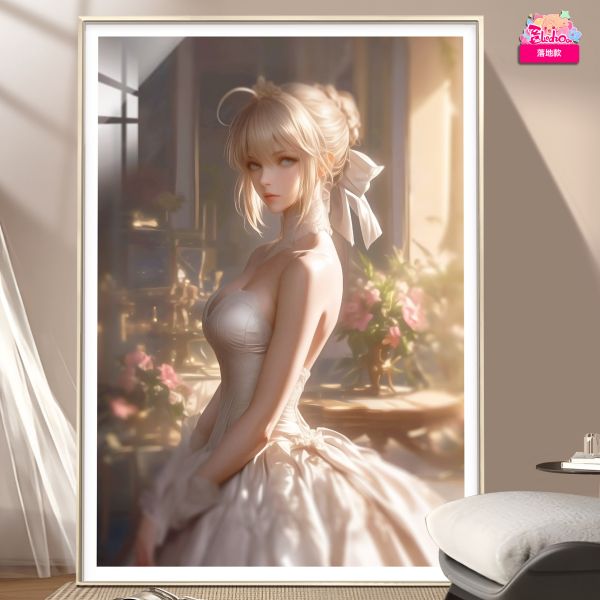 【海外代購】阿喵畫社 禮服 吾王sabe《Fate》8k超清裝飾畫 